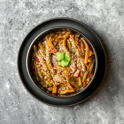Boczniaki w sosie teriyaki