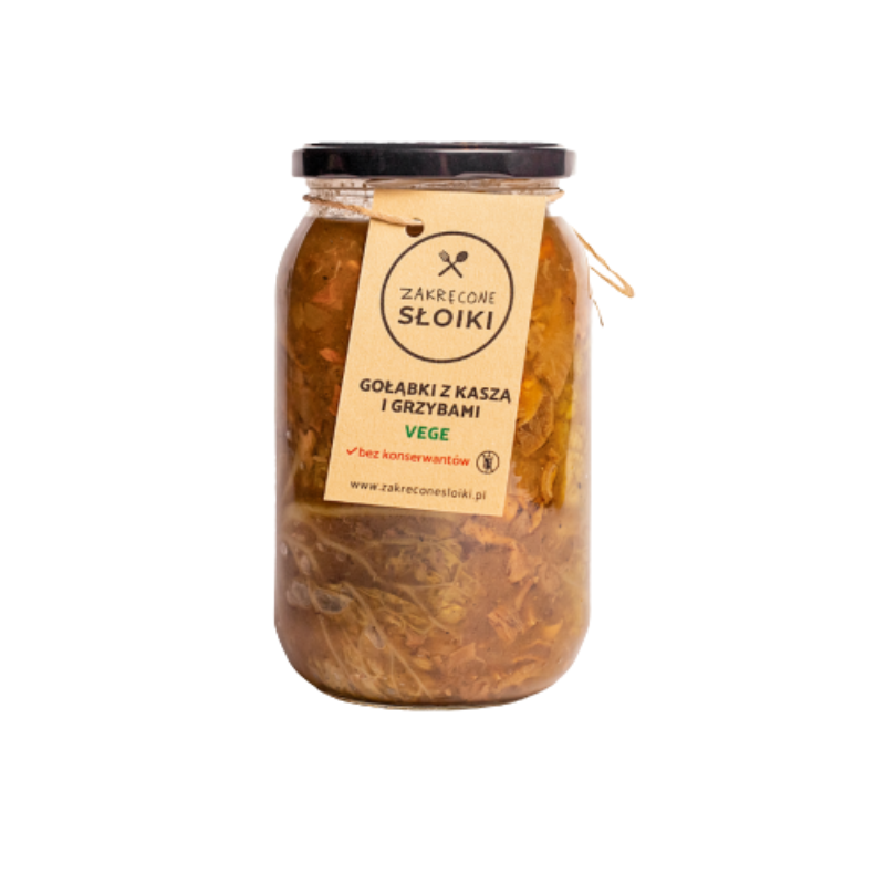 Gołąbki z kasza i grzybami 