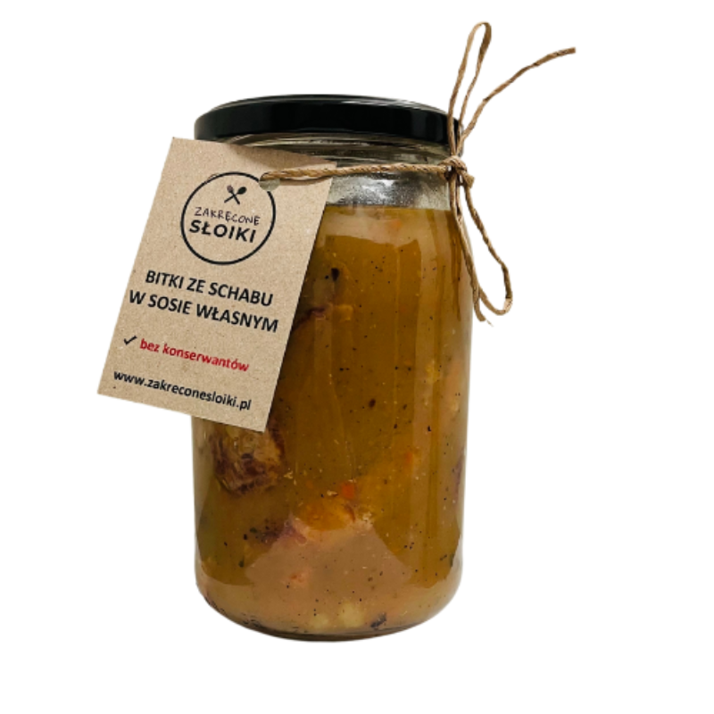 Bitki ze schabu w sosie własnym 