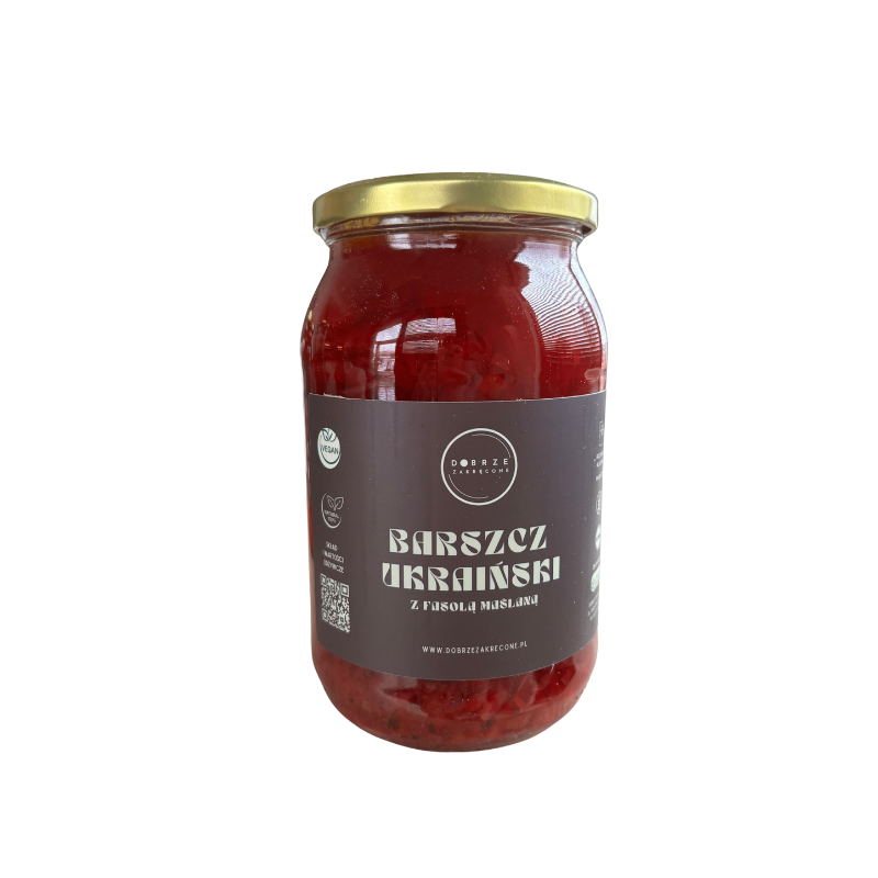 Barszcz ukraiński z fasolą maślaną 