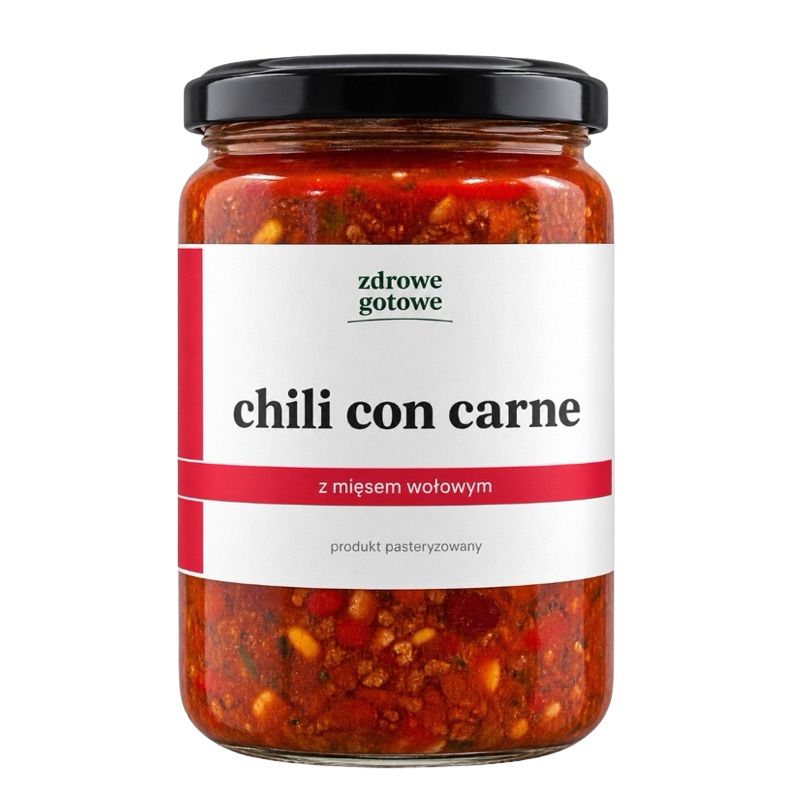 Chili con carne z mięsem wołowym 